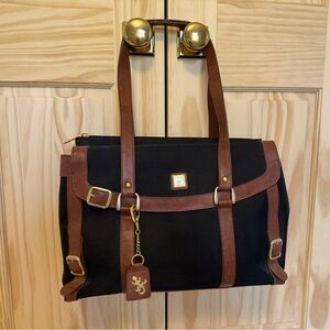 Diane Von Furstenberg Cloth Satchel Laptop Travel Bag
